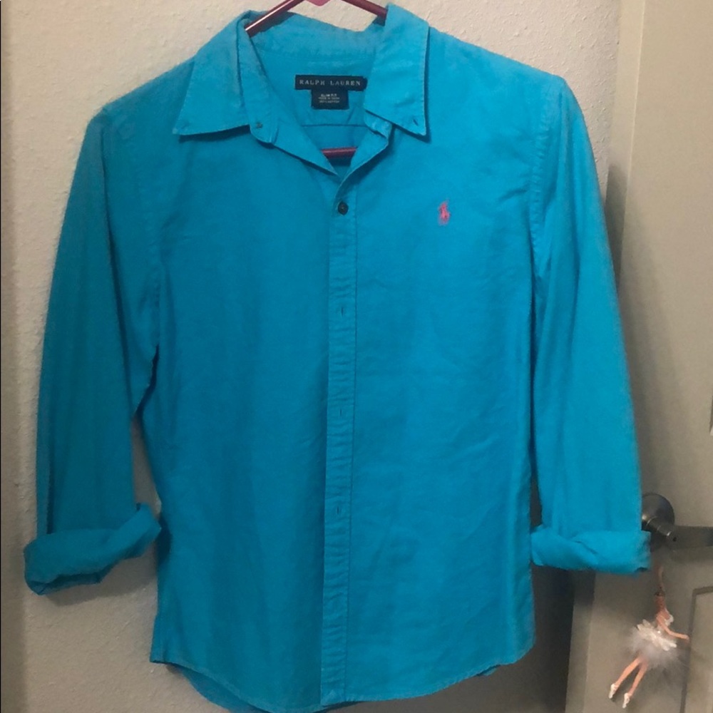 Beautiful blue Ralph Lauren button up